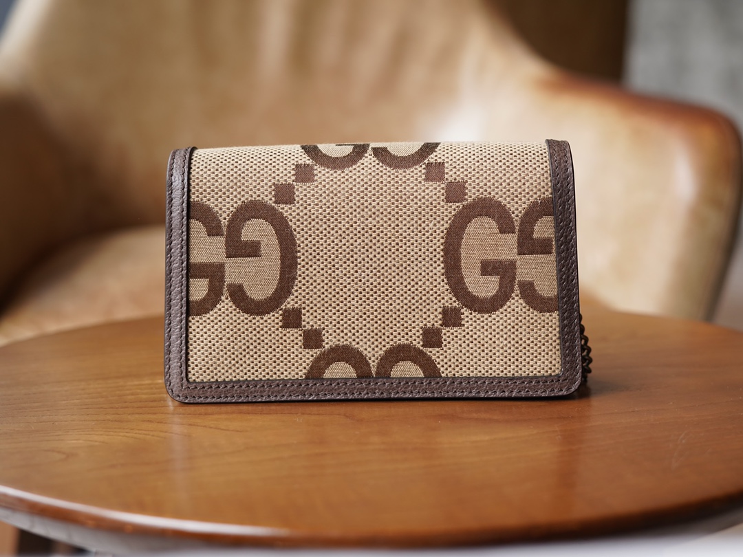 gvc*1 dionysus S*per mini leather bag beige and brown ‎476432 - 16.5x10x4cm