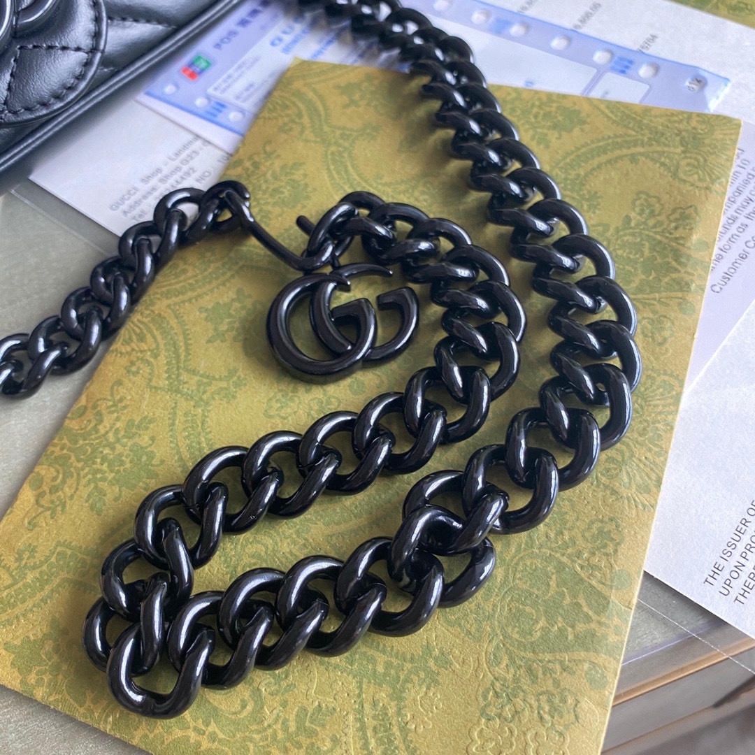 GG Marmont belt bag Black 699757 - 16.5 x 10 x 4.5cm