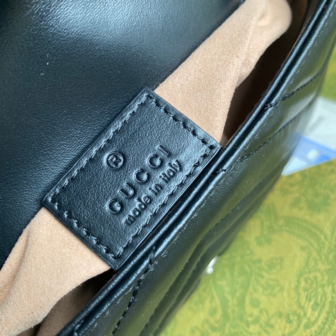 GG Marmont belt bag Black 699757 - 16.5 x 10 x 4.5cm