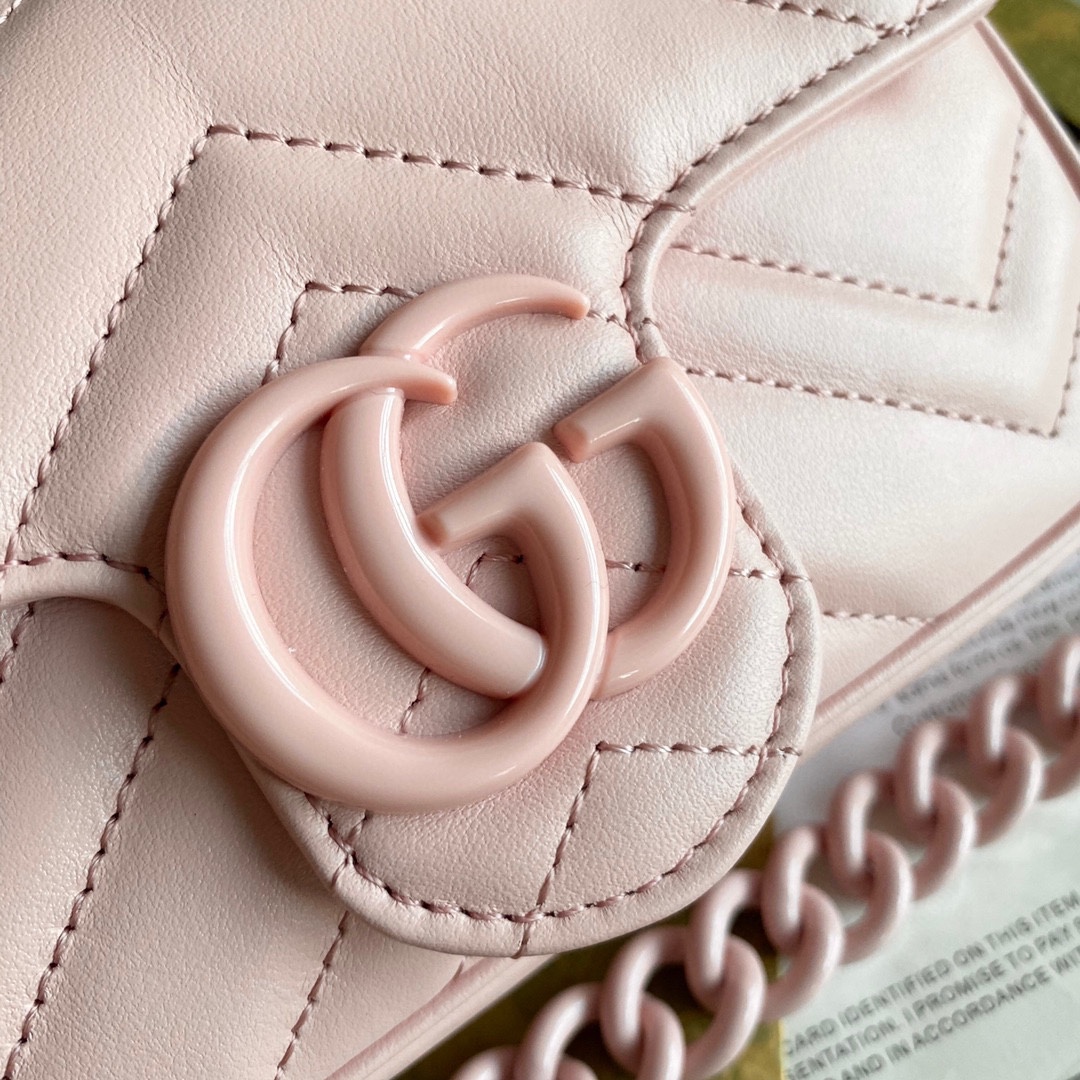 GG Marmont belt bag Light Pink 699757 - 16.5 x 10 x 4.5cm