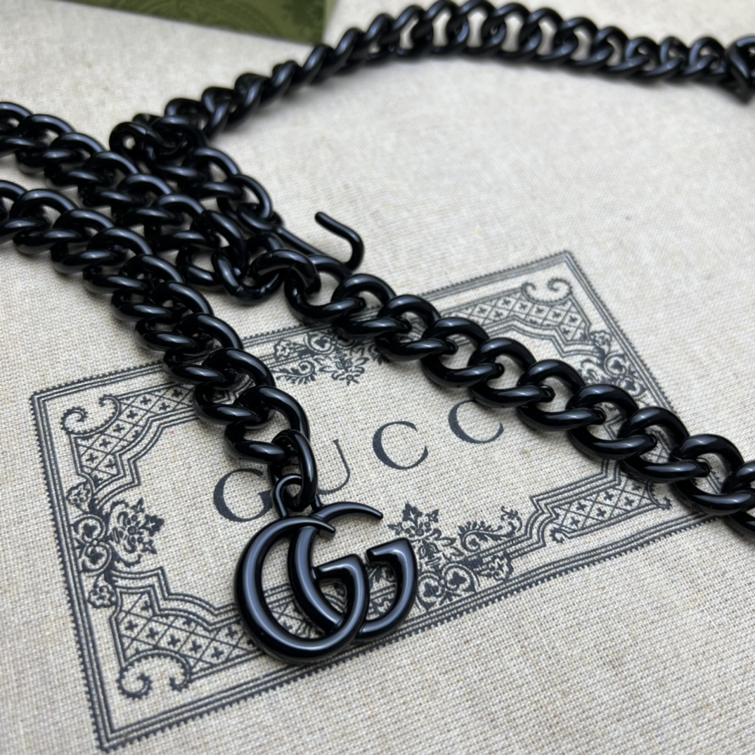 GG Marmont Mini belt bag Black 739599 - 12x12.5x7cm