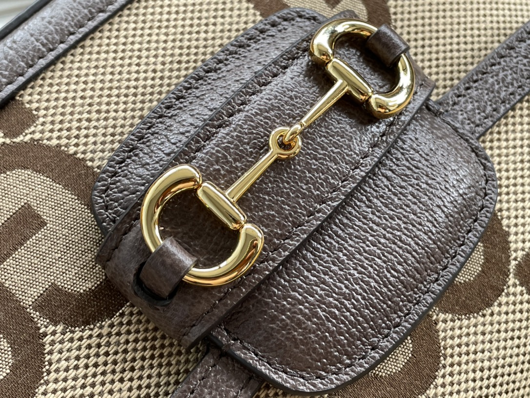 Gvc*1 horsebit 1955 mini bag brown 658574 - 20.5x14.5x5cm