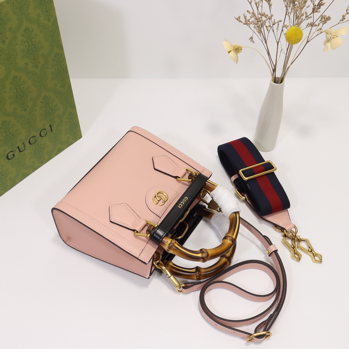 Gvc*1 diana mini tote bag pink ‎ 702732  - 20 x 16 x 10cm