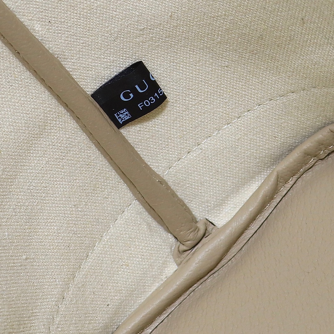 Gvc*1 ophidia small tote bag oatmeal leather  726762 - 25 x 22 x 12cm