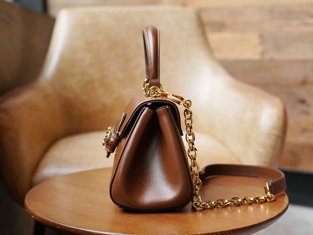 Gvc*1 horsebit 1955 small bag brown 703848 - 22x16x10.5cm