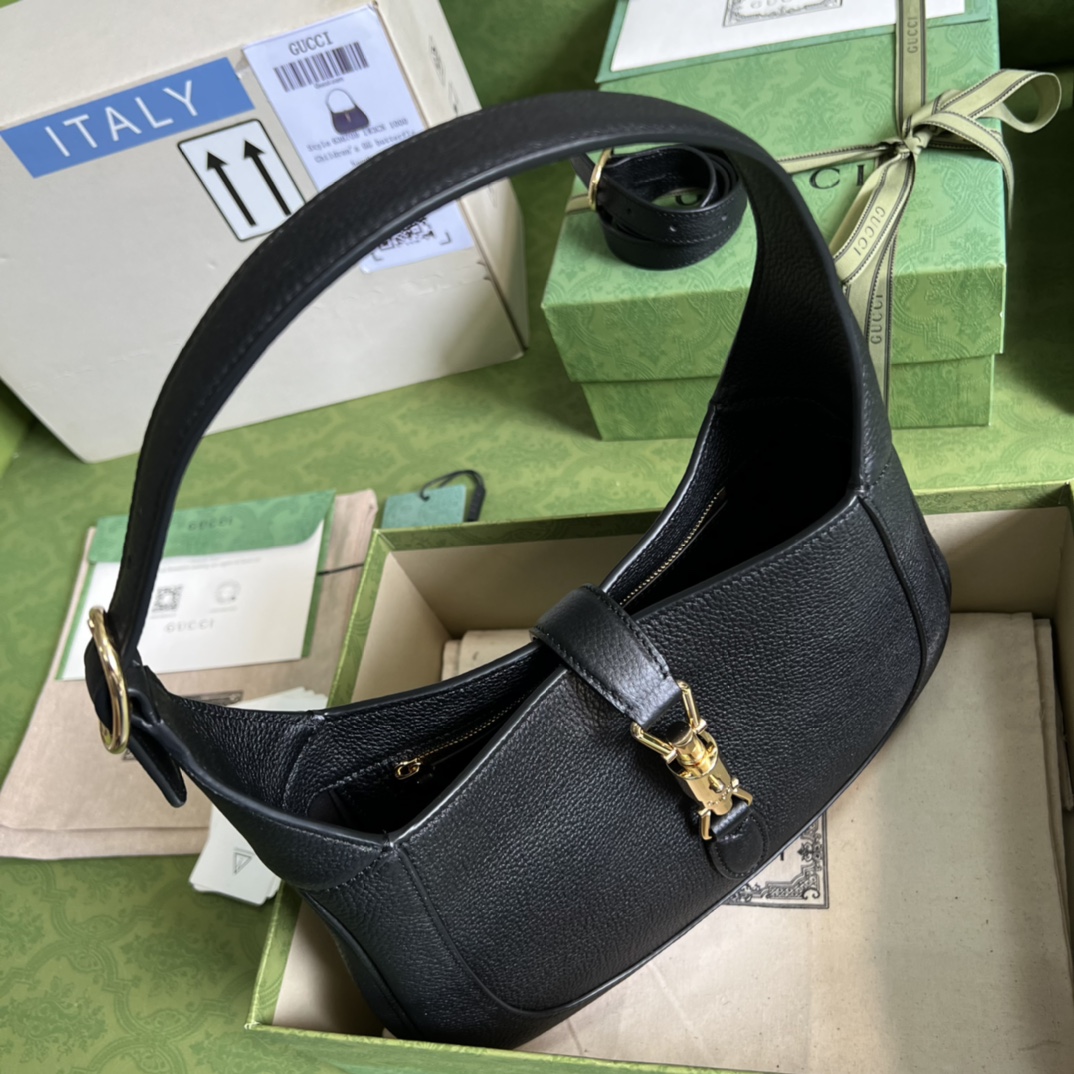 Gvc*1 jackie 1961 small natural grain bag black 636709- 27.5 x 19 x 4cm