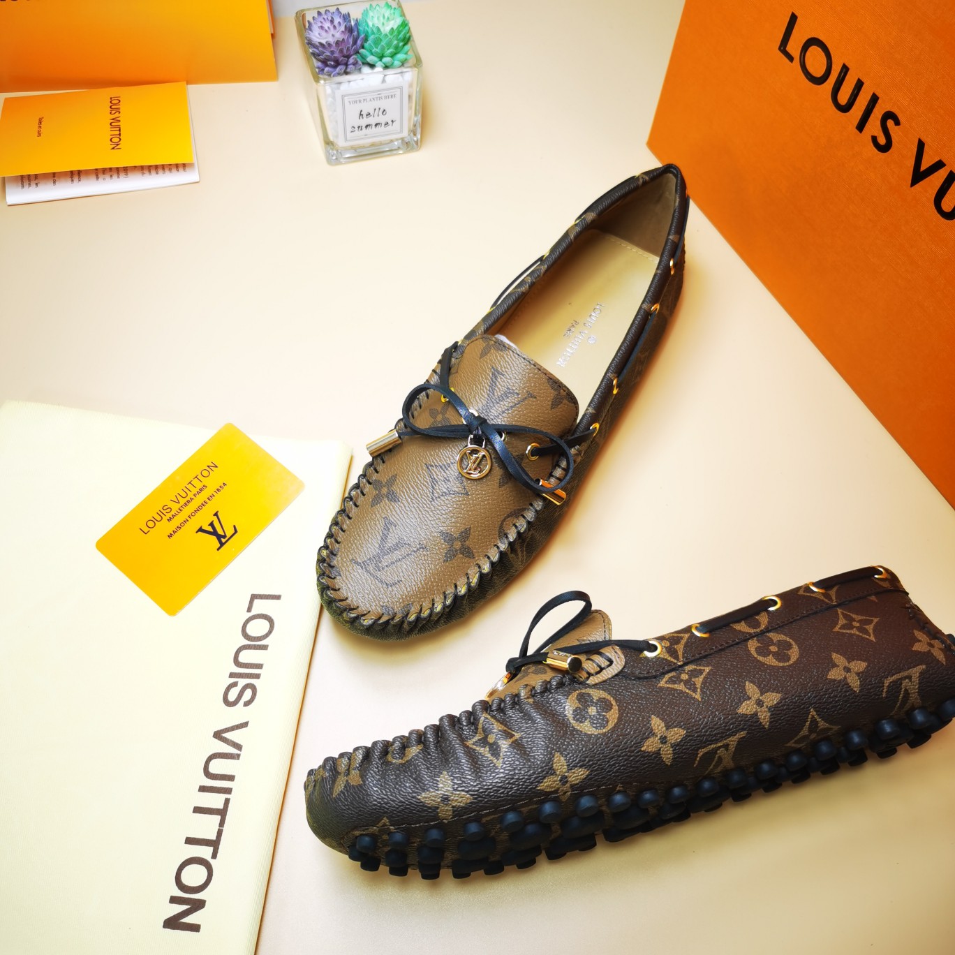 LV flat monogram shoe cawhide sheepskin 35-46